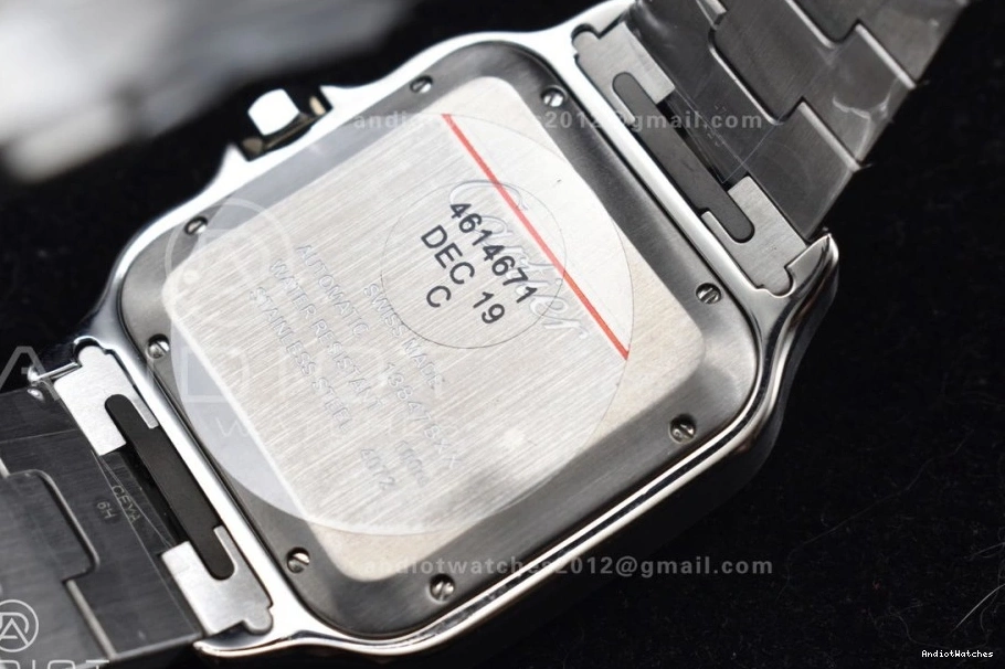 40mm Santos SS V de SS Cartier MIYOTA Dial on Blue 1047 BVF Bracelet Colorful Edition 9015 SmartLinks Best 1:1 1024